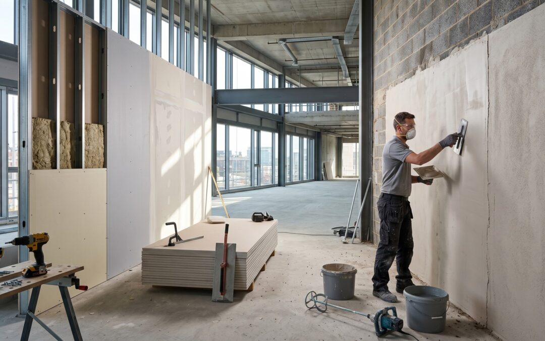 Drylining vs Traditional Plastering: What Works Best for Modern Commercial Builds
